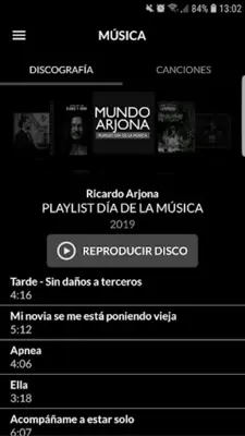 Ricardo Arjona android App screenshot 0